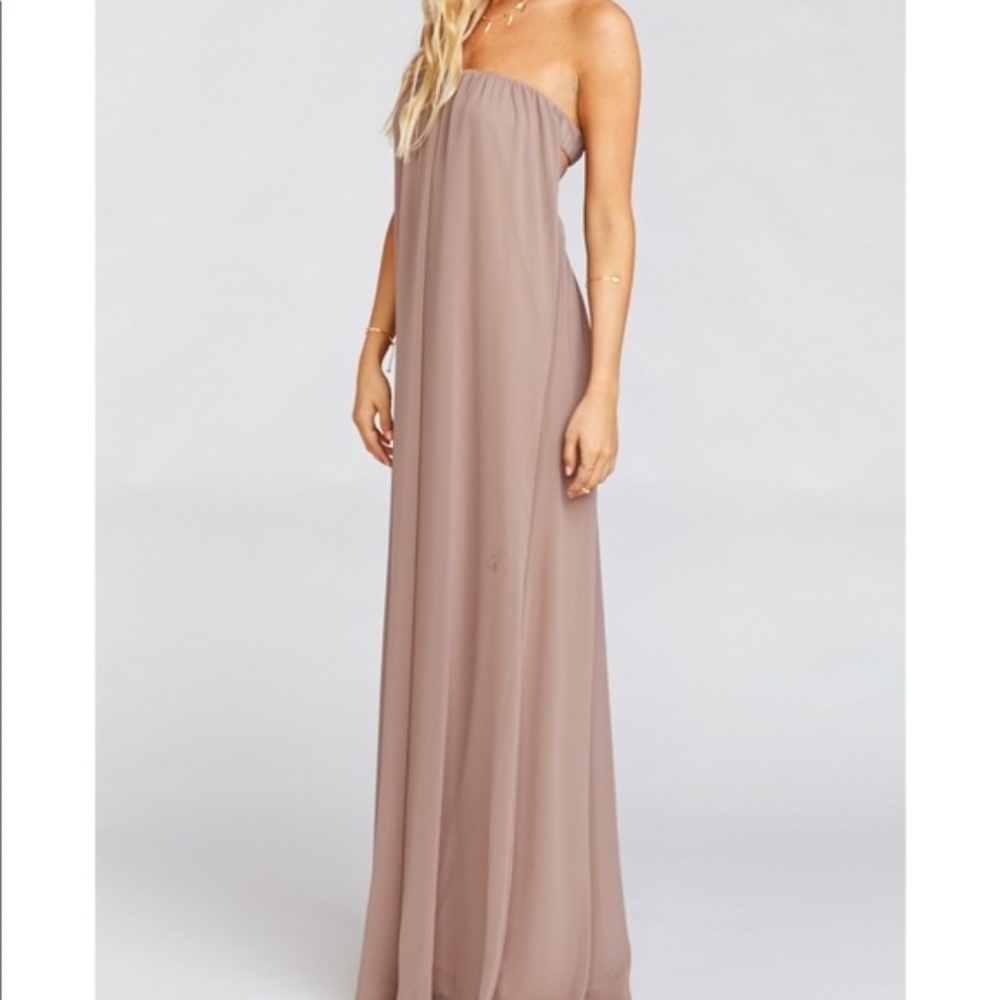 Show Me Your MuMu Sirene Maxi Dress - Dune Chiffon